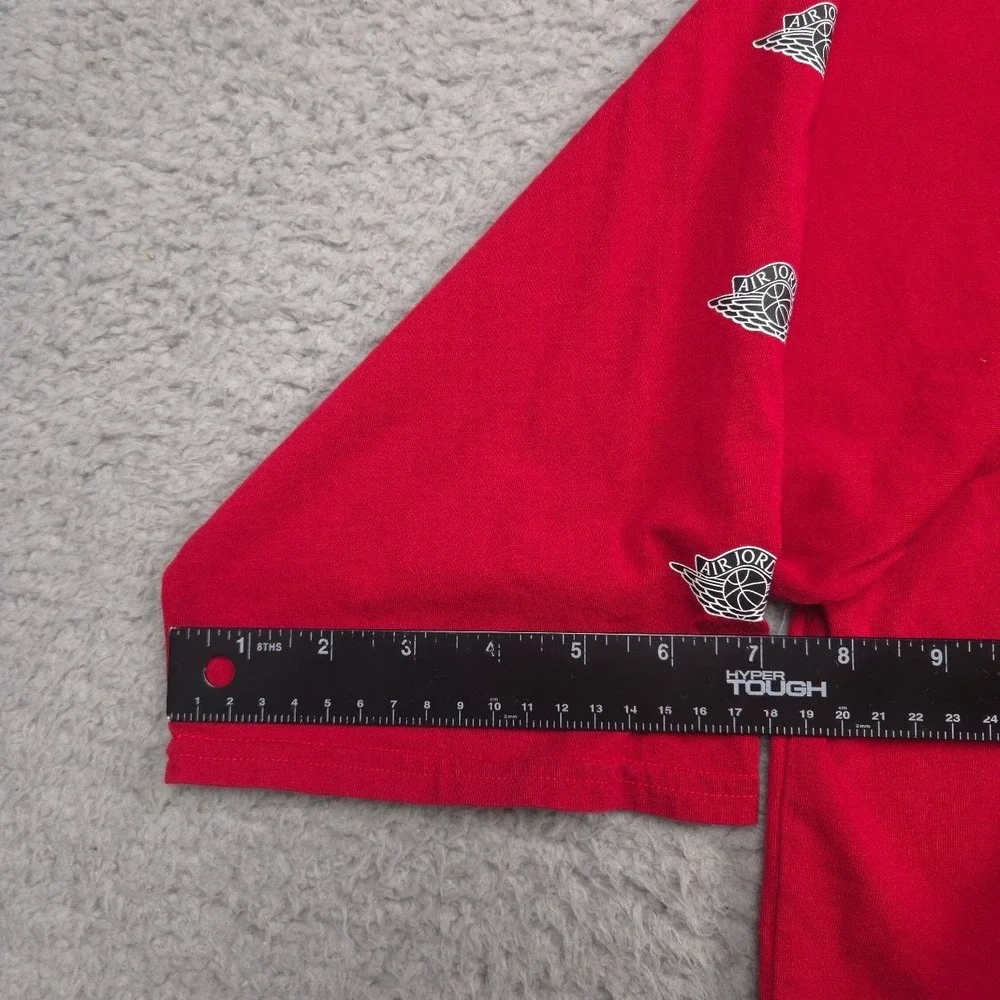 Jordan JSW Wings 3/4 Sleeve Shirt Men 2XL Red Air Jordan Graphic Cotton